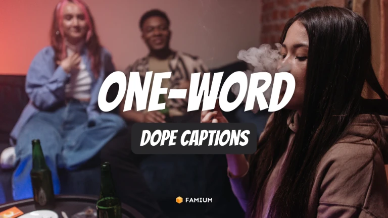 One-Word Dope Captions for Instagram